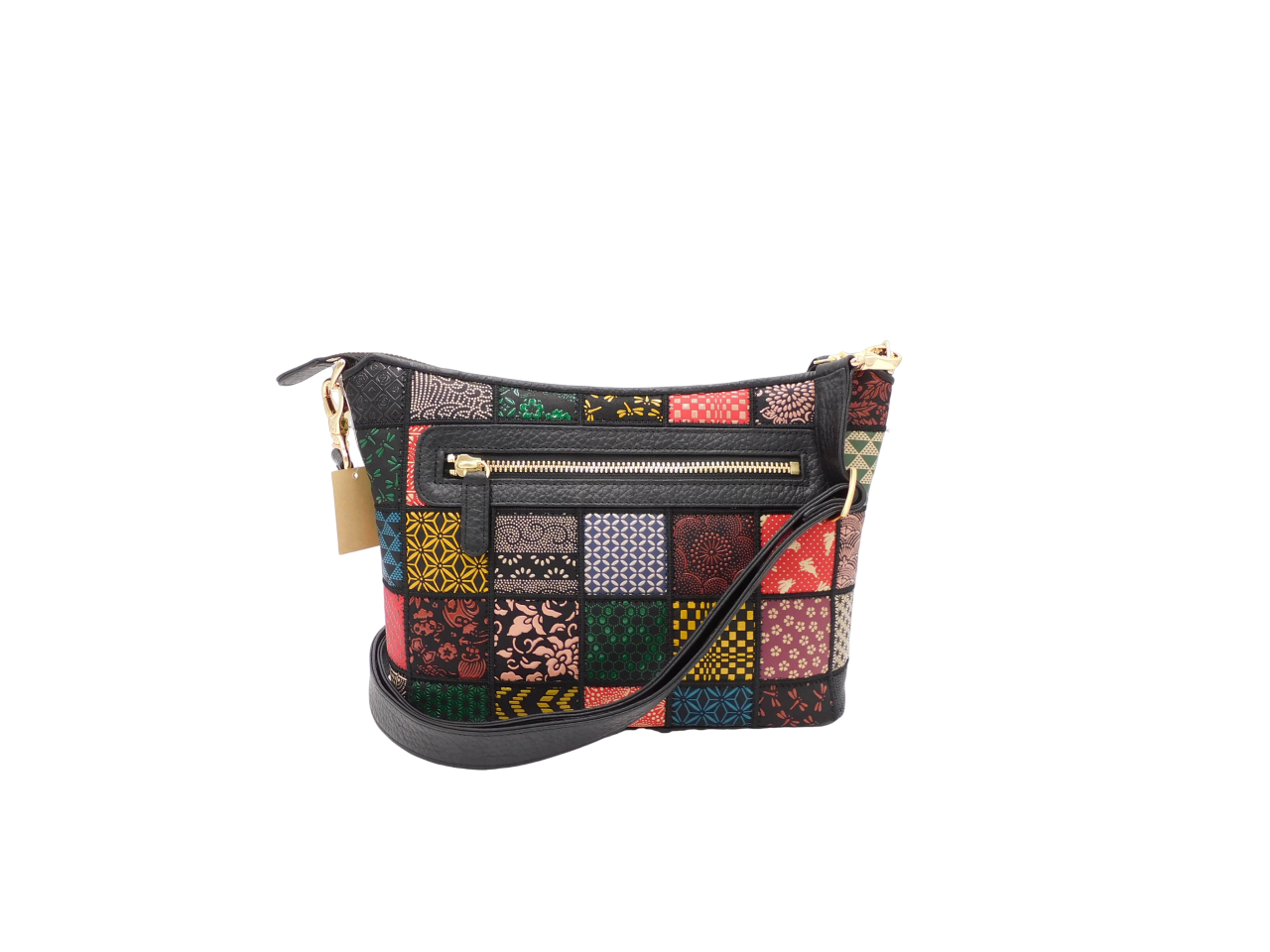 パッチワーク印傳 舟型ショルダー マルチカラー | 浅草前川印傳｜公式  