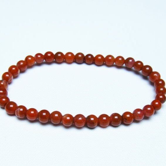 ナンホーンアゲート ブレスレット 5mm アゲート ブレス 一点物 メール便可 [M便 1/10] 111-47502