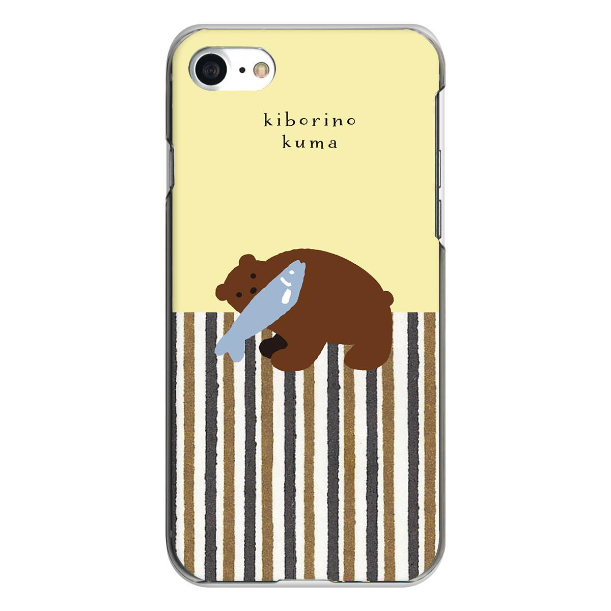 iPhone対応 スマホ ハードケース クリア 木彫りの熊 民芸 デザイナーズ 【iPhone17 / iPhone16e / AQUOS / Xperia 他 iPhone / Android ほぼ全機種対応】 |desr2590