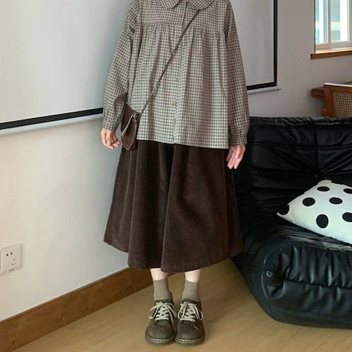 コーデュロイキュロットパンツ ・12552
