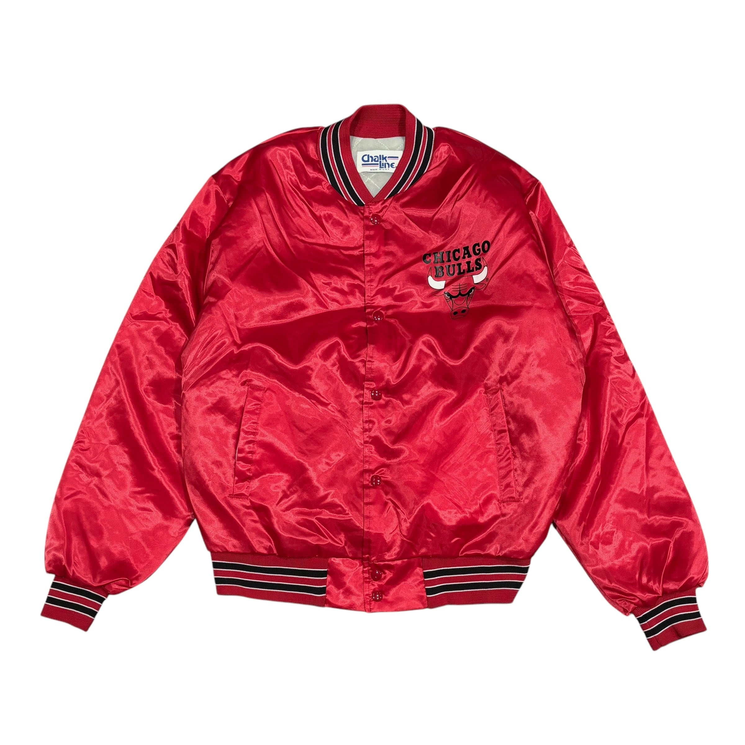 90's Chalk Line NBA Chicago Bulls Varsity Jacket L 90's Chalk Line NBA Chicago Bulls Varsity Jacket L