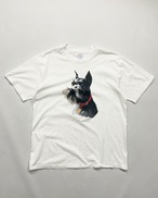 ~90s Hanes "Schnauzer" Dog Print Tee USA製