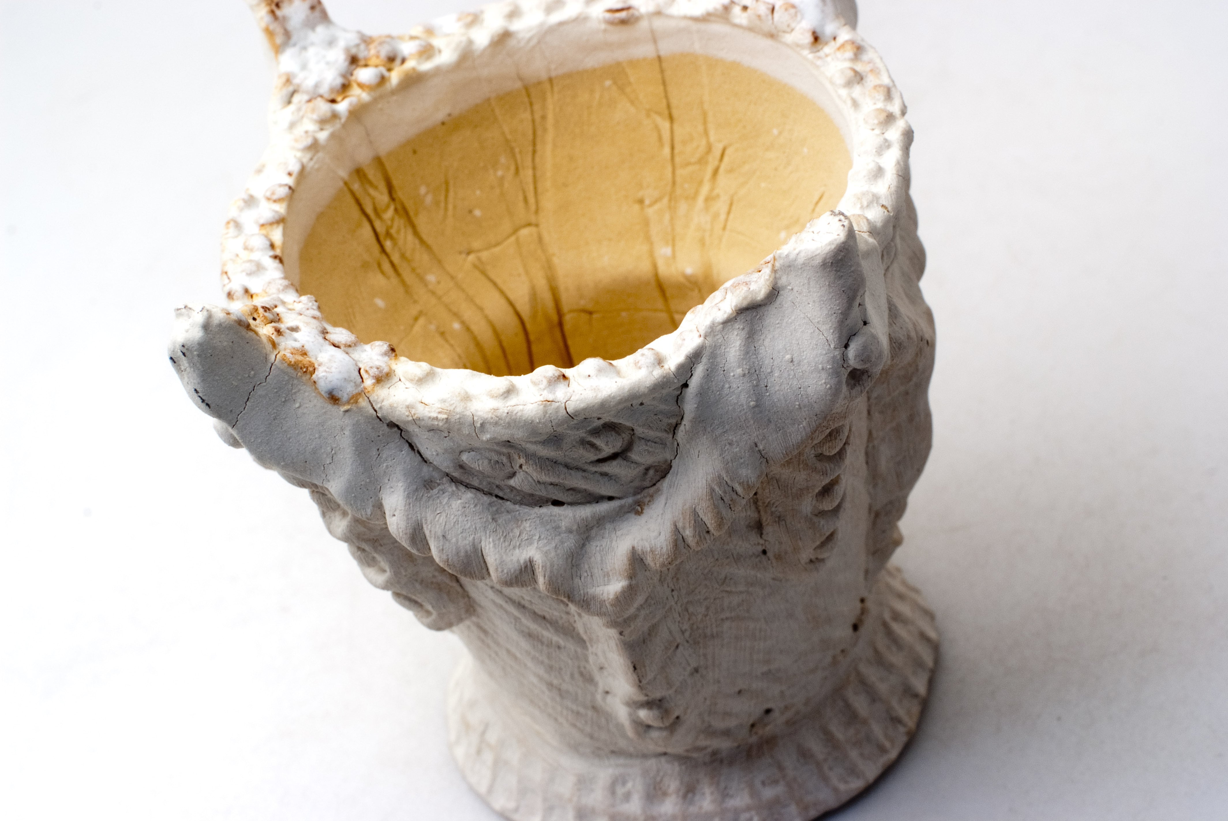陶器鉢（2~2.5号相当）縄文風植木鉢 M-2832 | design &crafts POTS