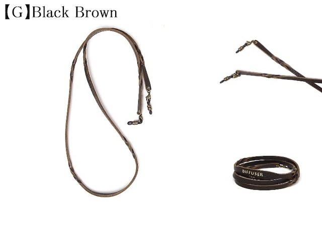 DIFFUSER 牛革 グラスコード ブレスレットコード SG1063 ディフューザー メガネ チェーン ストラップ ブレスレット イタリアンレザー 日本製-8枚目