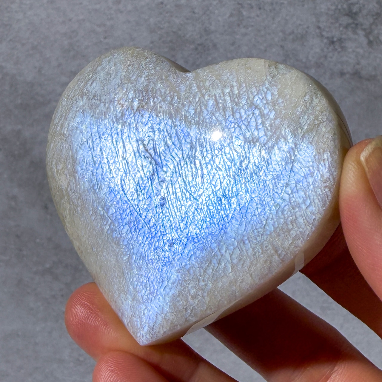 ムーンストーン01 ハート * Moonstone * 天然石