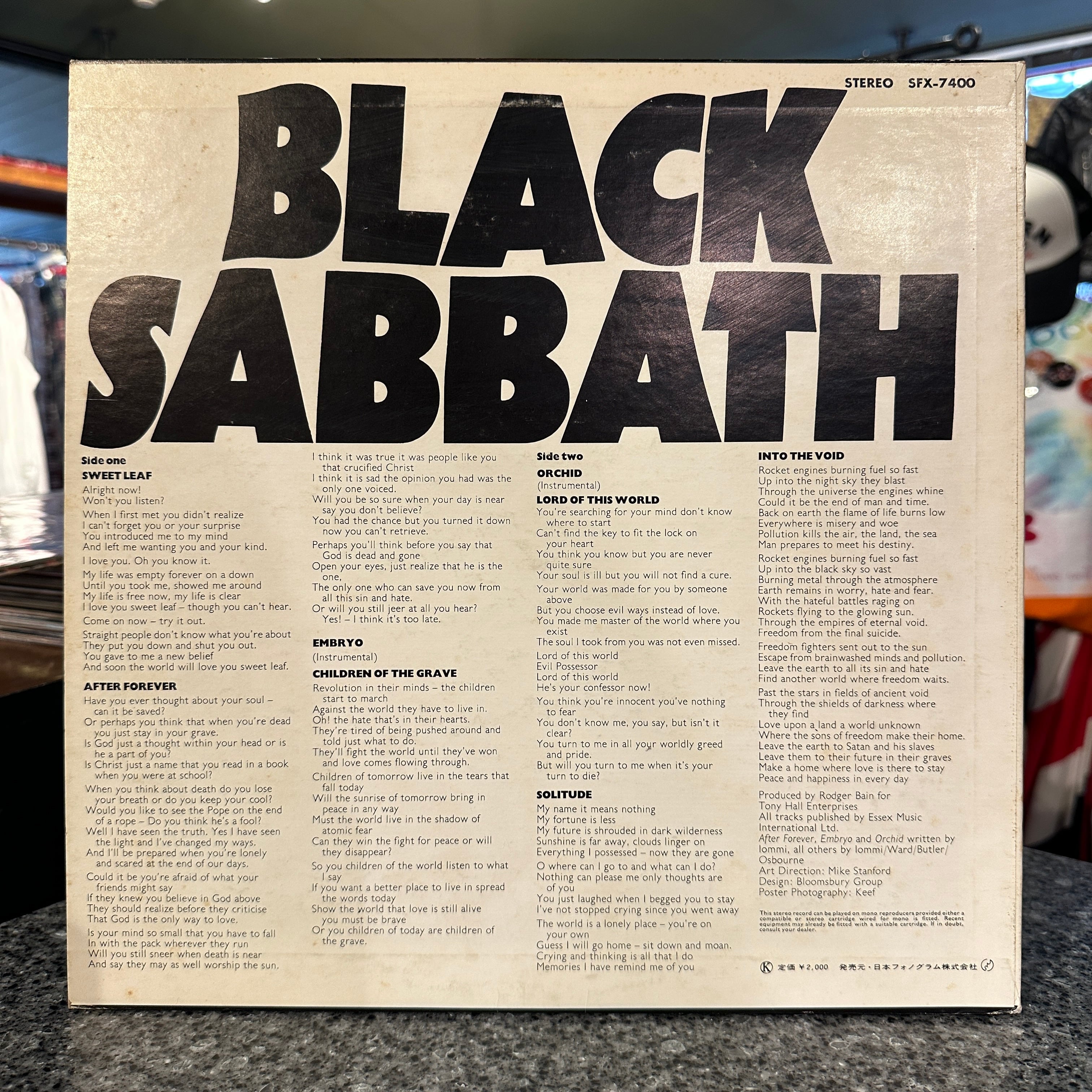 LP】BLACK SABBATH/Master Of Reality | SORC 中古アナログレコード専門店