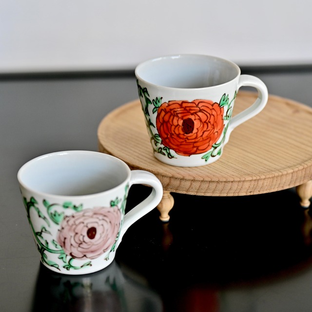 〈2026年2〜3月納品予定〉【YJさまご予約専用】村田菜穂美作　オーレマグカップ　「ラナンキュラス」2104130001680/1697