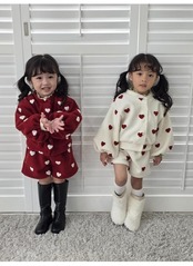 カラー / COLOR / ハートショーツ / 韓国子供服 / キッズ / 26winter〖取寄〗*5~11号*
