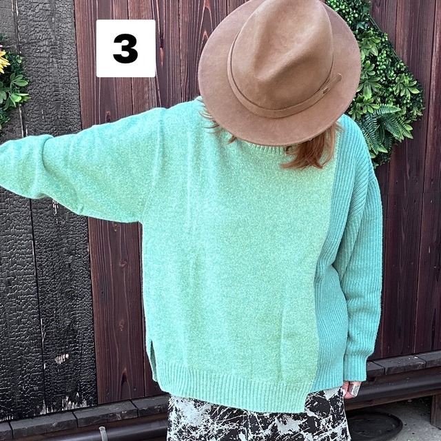 アシメニットプルオーバー