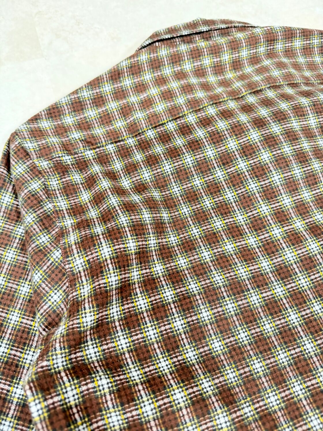 60s jamaica open collar shirt プリントネルシャツ | Pay ID