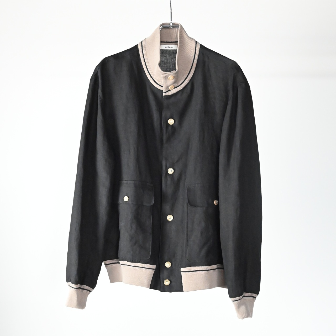 INTERIM / HYPER BIG HEMP CANVAS RIBBED JACKET