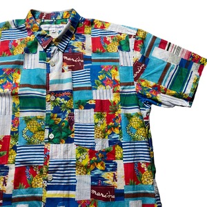 COMME des GARCONS SHIRT patchwork print S/S shirt