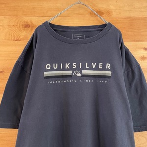 【QUIKSILVER】ロゴ プリント Tシャツ XL ビッグサイズ サーフィン スノボー クイックシルバー US古着 アメリカ古着