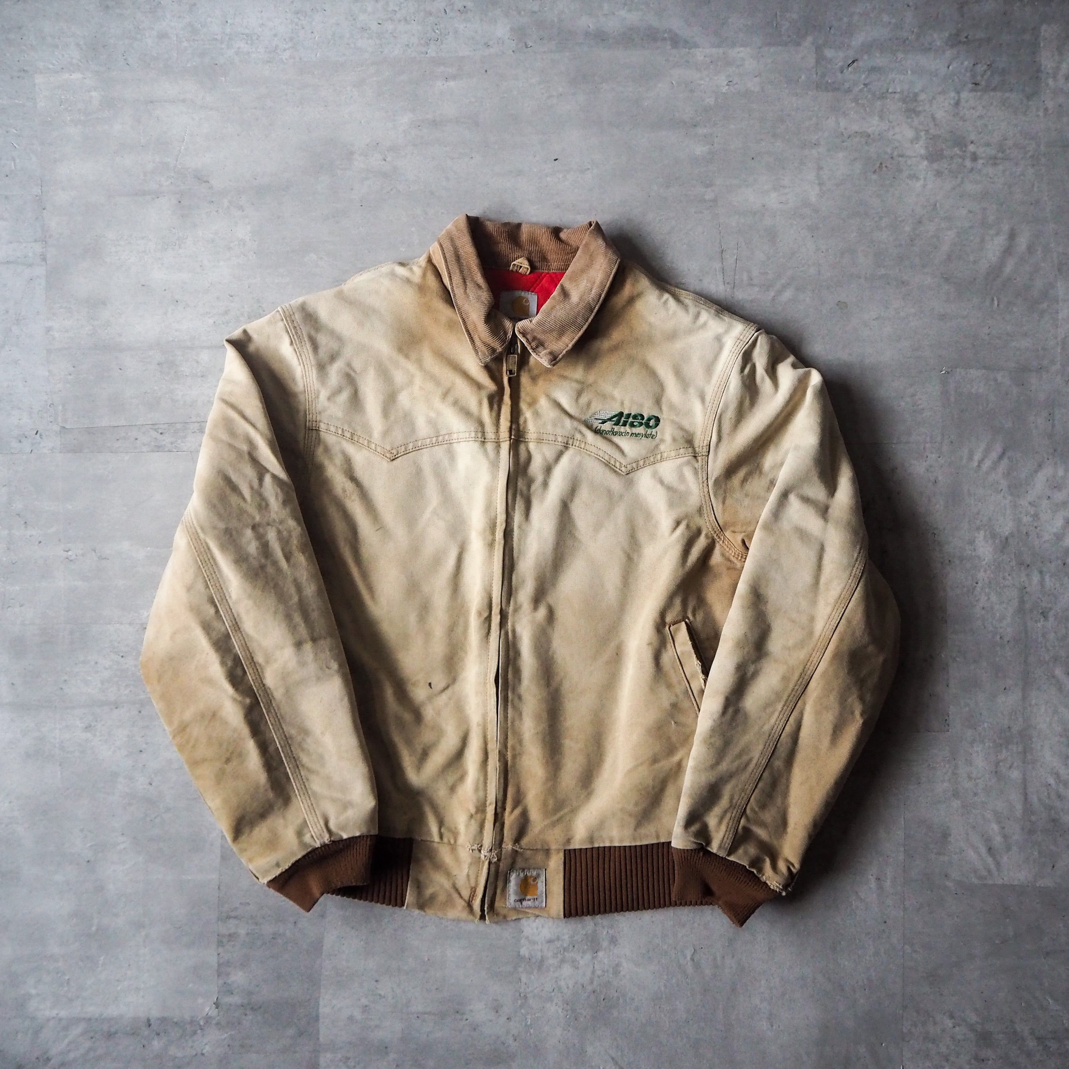 90s-00s “carhartt” detroit jacket industrial logo カーハート デトロイトジャケット 企業系 ボロ