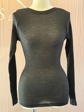 ウールシルクラメ入り トップス NERO LUREX 2サイズ fraly