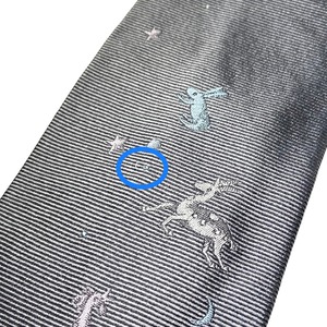 DOMINIQUE FRANCE animal woven silk tie