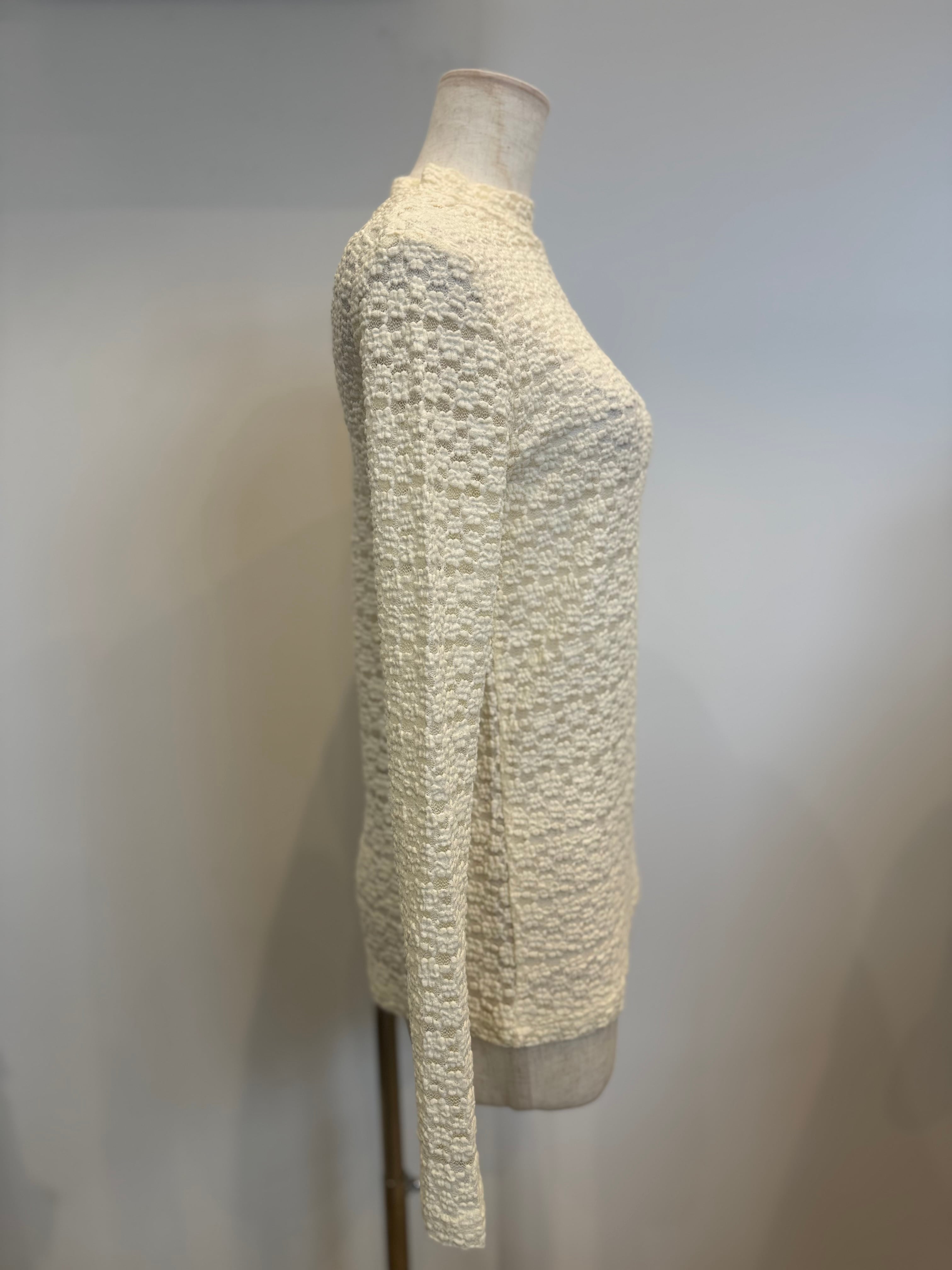 【SELECT】ストレッチレースプチハイネックPO 25-0685