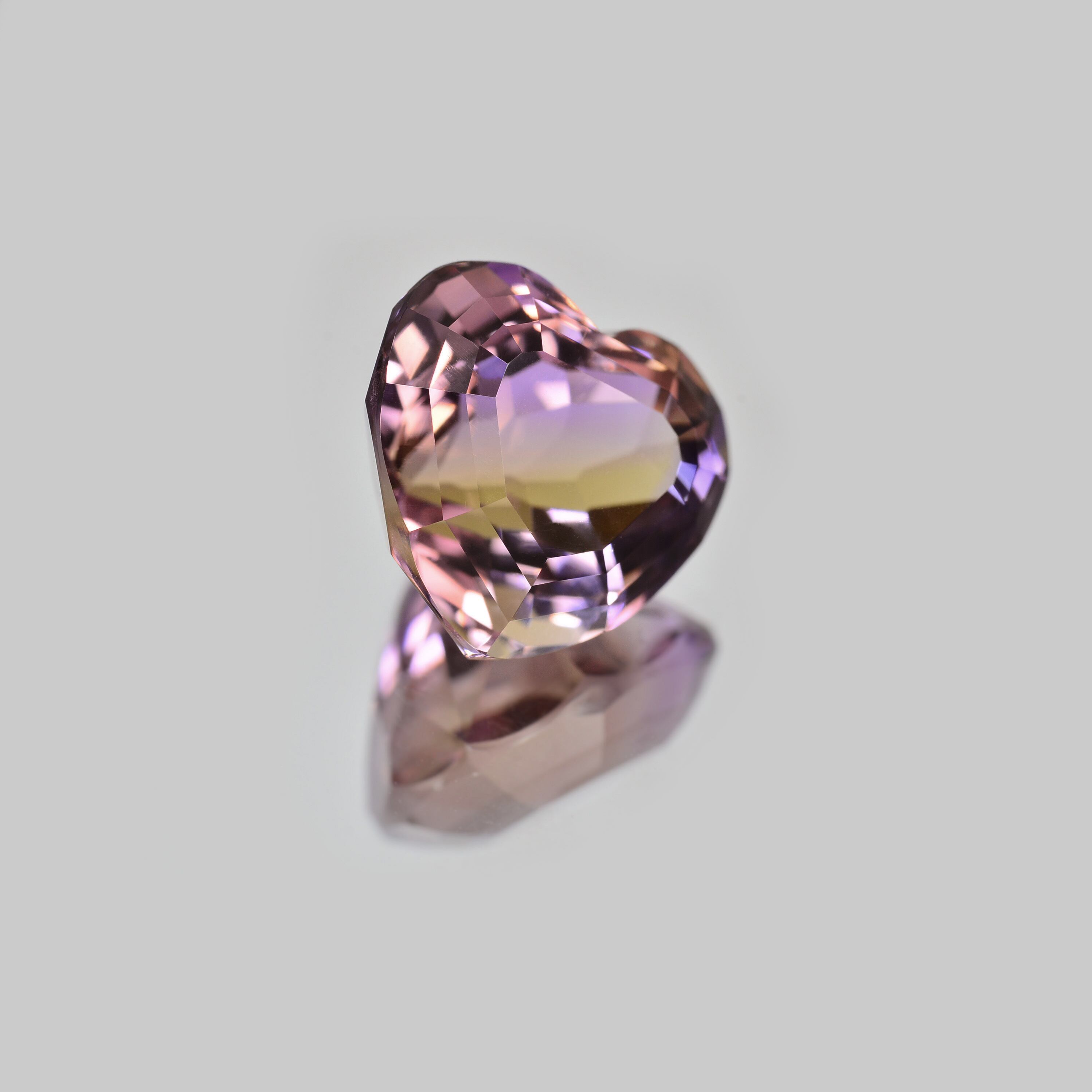 テディ★素晴らしい照り!天然アメトリン★オーダー ソ付 アメトリン 6.849ct ルース ハートシェイプ | CheReine