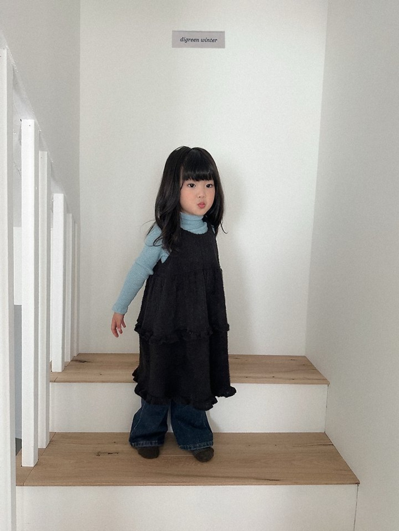〖取寄〗韓国子供服 / 26winter / Digreen / リプルワンピース / キッズ / 冬服 *S~2XL*