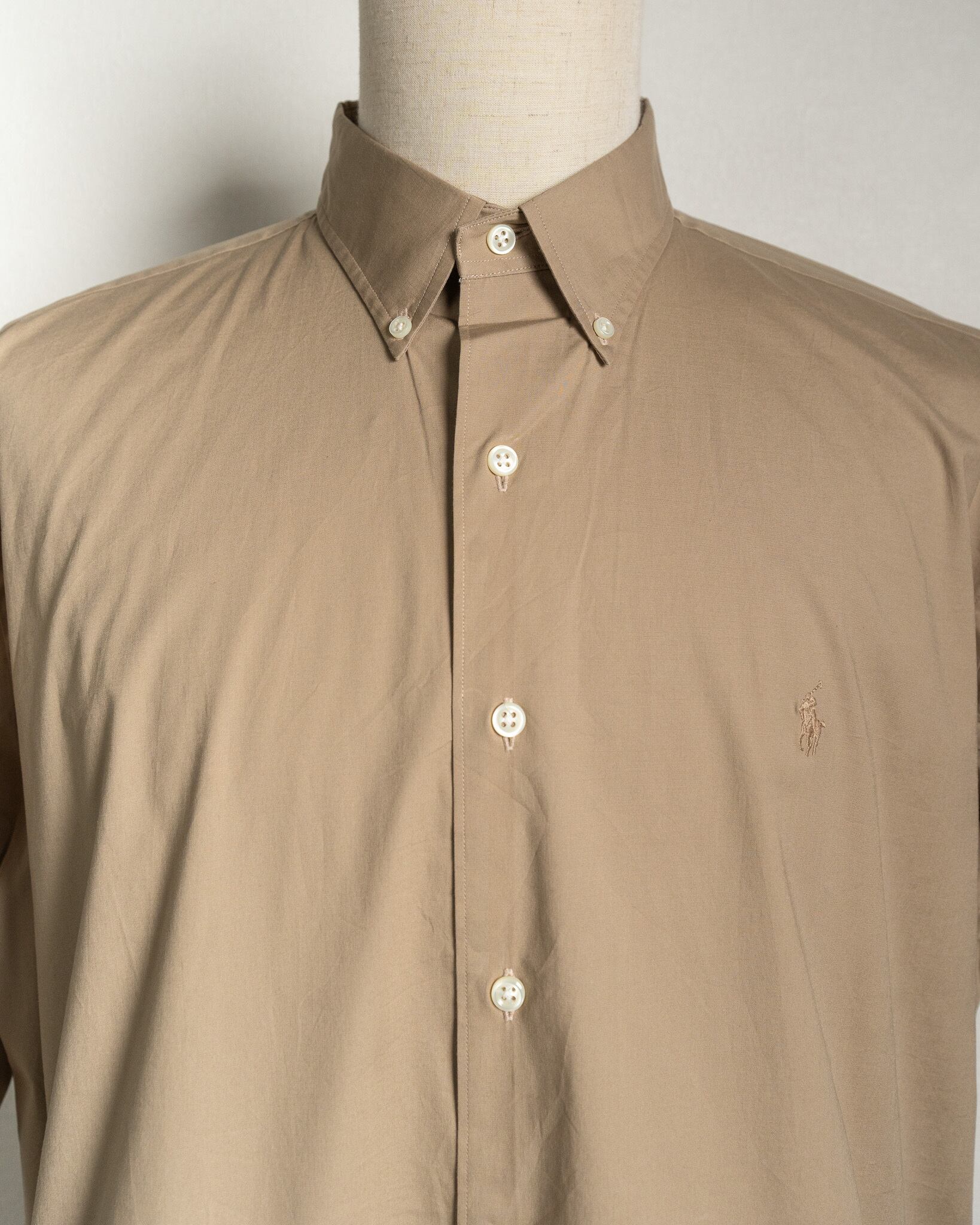 X-LARGE】Ralph Lauren Short Sleeve Cotton BD Shirt 