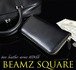 BEAMZ　SQUARE（ビームズスクエア) ヌメ革ラウンドF長財布 革 本革 人気 長財布 ブランド 黒 ブラック 20代 30代 40代 50代 60代 70代