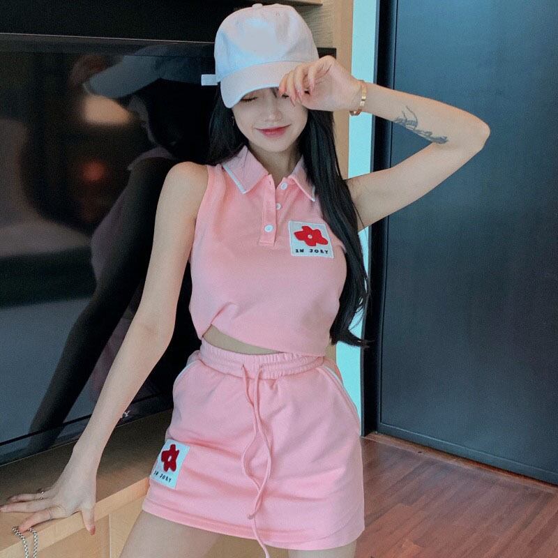 サマースタイルカラーノースリーブブラウス カジュアル レッド 刺繍 夏物 YY-ファッション69599124139