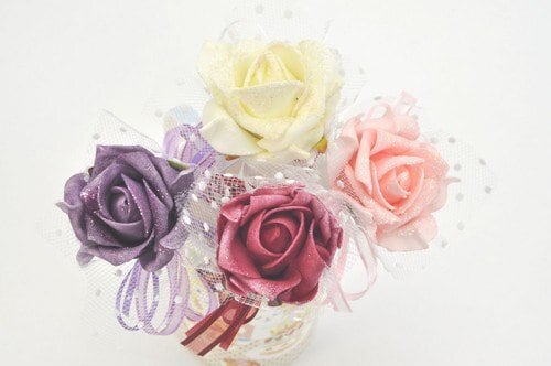 マルチボックス・ホワイトグリッターローズ | chiya73