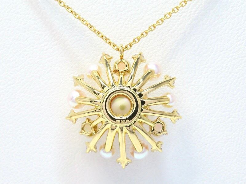 希少】MIKIMOTO ミキモト K18 オパールコレクション ネックレス 希少】MIKIMOTO ミキモト K18 オパールコレクション ネックレス