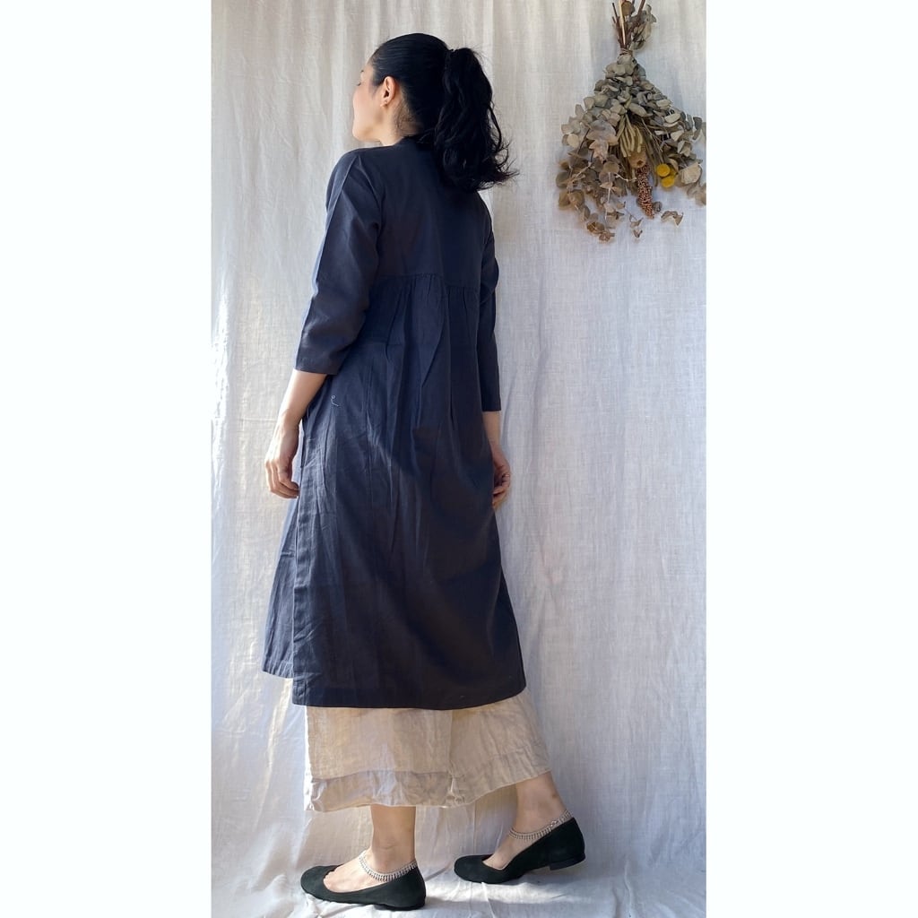 ★専用★インド 絞りプリントのアナルカリクルタ ピュアコットン【53L-25】 インド クルタセット アナルカリ グリーン×ゴールド【243-87