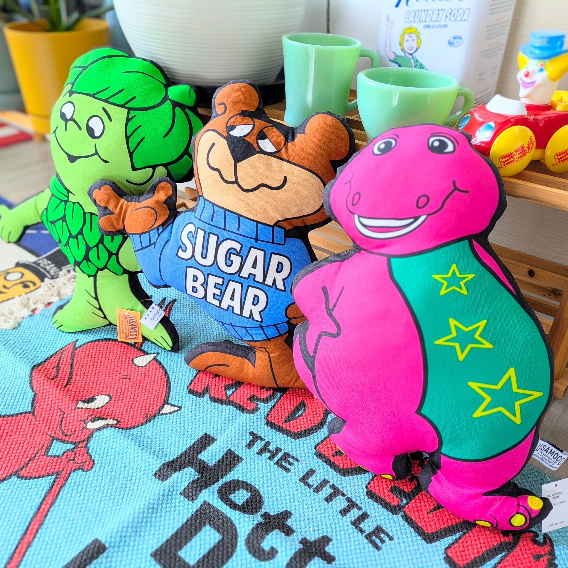 【 PILLOW DOLL / クッション 】Barney & Friends( バーニー&フレンズ ) 〚アメリカン雑貨 アメトイ〛