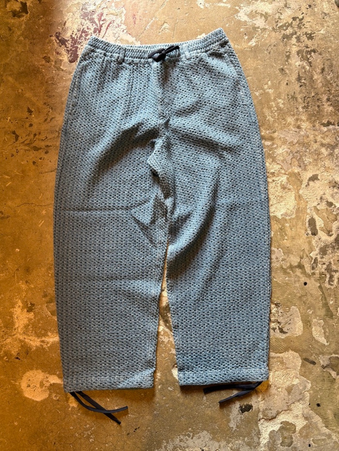 TESS / Jacquard eazy pants / Relax pants / NAVY - 1