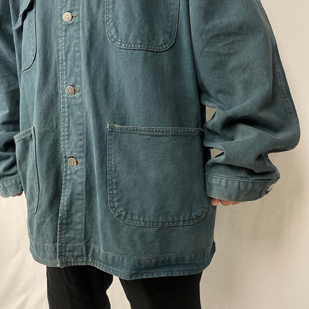 90年代 ARIZONA JEAN CO. カラーデニム カバーオール メンズ2XL相当 ...