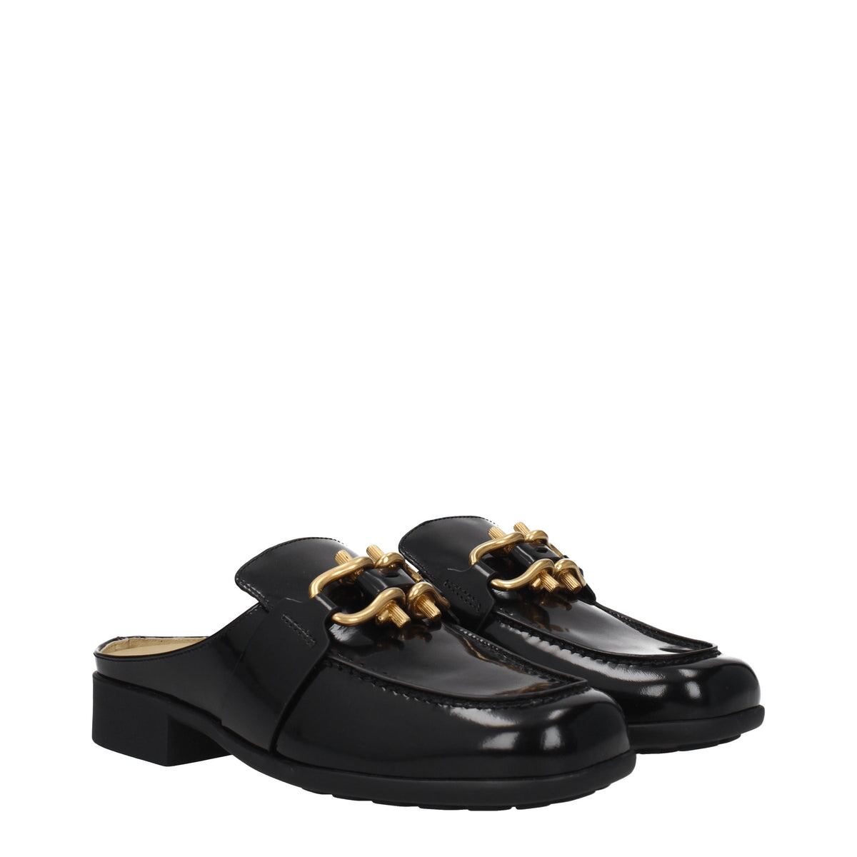 BOTTEGA VENETA ボッテガヴェネタ レディース スライドサンダル レザー ブラック