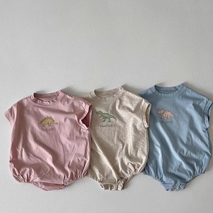 【夏作】恐竜プリントロンパース