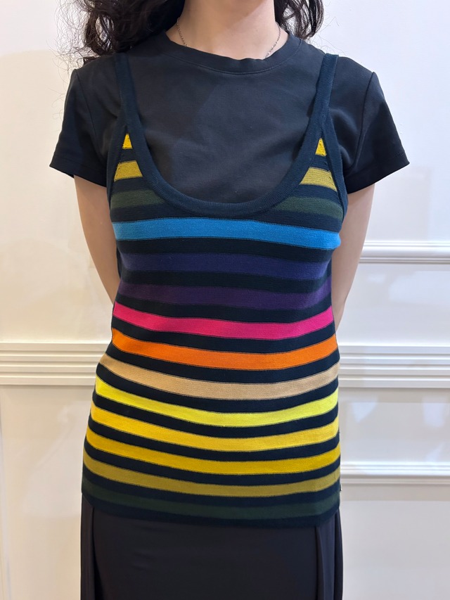 SONIA RYKIEL / Multi-Stripe Camisole (O)
