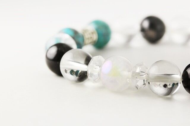 【パワーストーンペアブレスレット】シトリン＆ターコイズ＆水晶 パワーストーンペアブレスレット】シトリン＆ターコイズ＆水晶