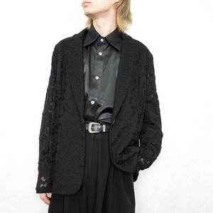 *SPECIAL ITEM* USA VINTAGE FLOWER EMBROIDERY LACE DESIGN TAILORED JACKET/アメリカ古着お花刺繍レースデザインテーラードジャケット