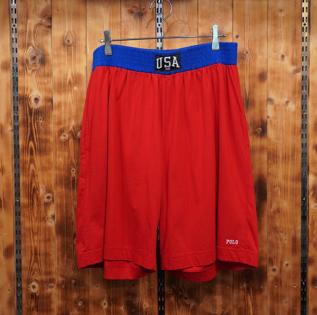 90s USA製 polosport ハーフパンツ M/ポロスポーツ ralphlauren ラルフローレン レアモデル