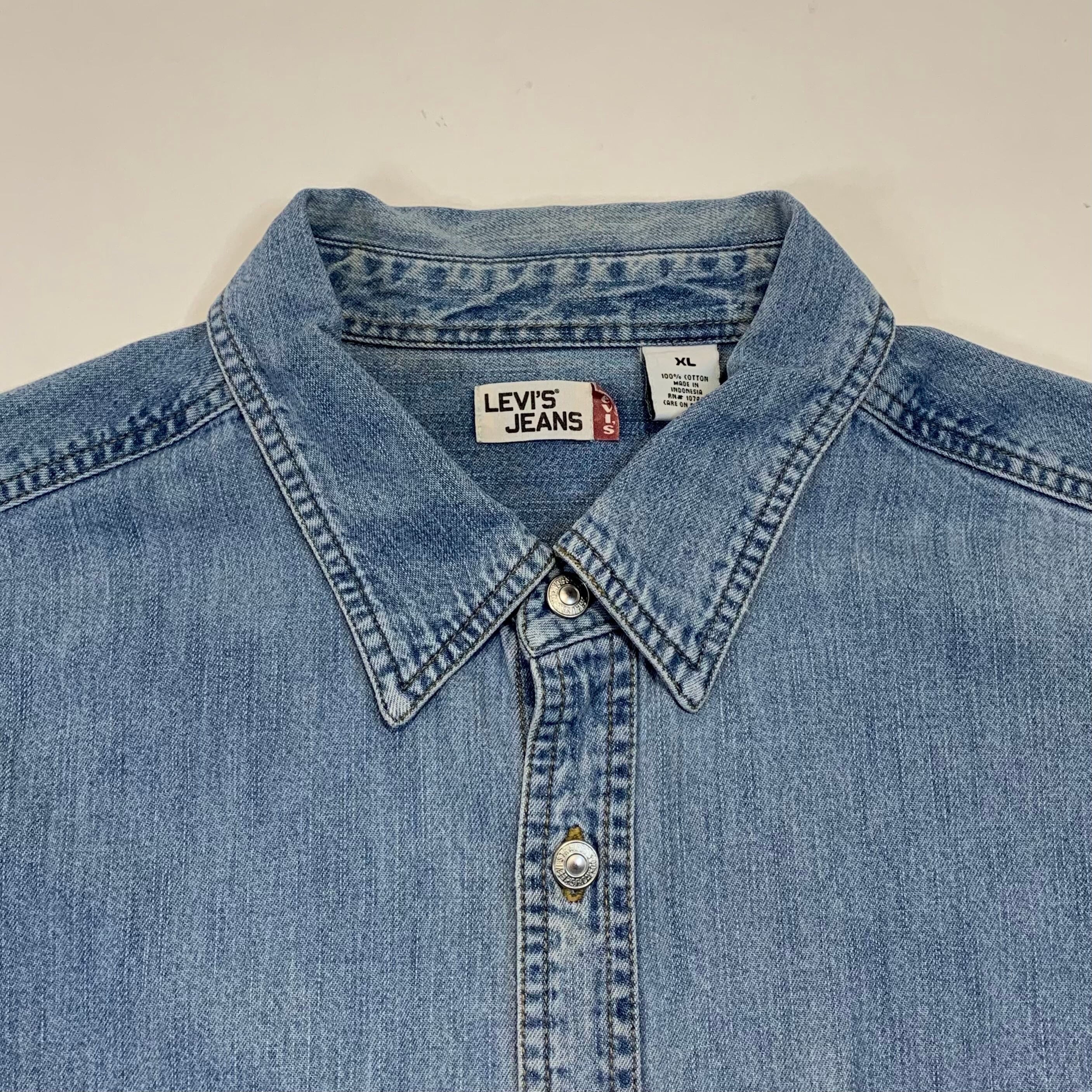 6761 リーバイス デニム長袖シャツ メタルボタン XL | ショッカーズ
