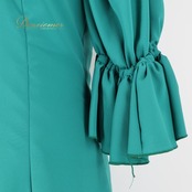 フラメンコ 衣装 ワンピース ドレス 緑 赤 ボランテ フリル 無地 花柄 フラメンコ creaciones Roal グリーン系 レッド系 フラメンコドレス おしゃれ エレガント 踊り 衣装用 ドレッシー かわいい 青緑系 40サイズ レディース