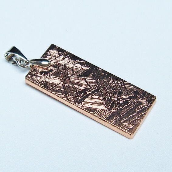 ギベオン ペンダント 隕石 メテオライト ピンクゴールド 一点物 おまかせ便 112-13505