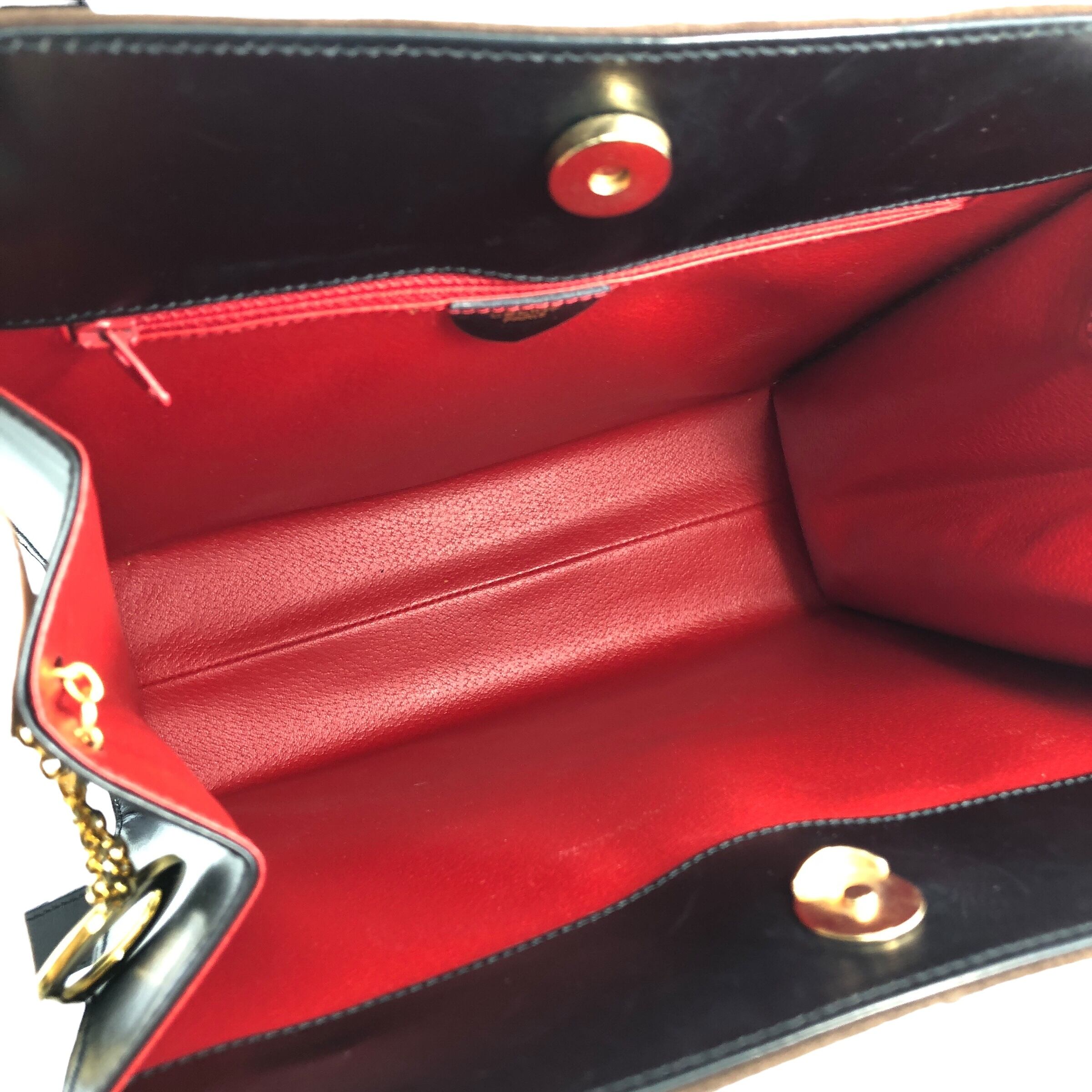 CELINE セリーヌ ショルダーバッグ ブラウン スエード レザー ロゴ
