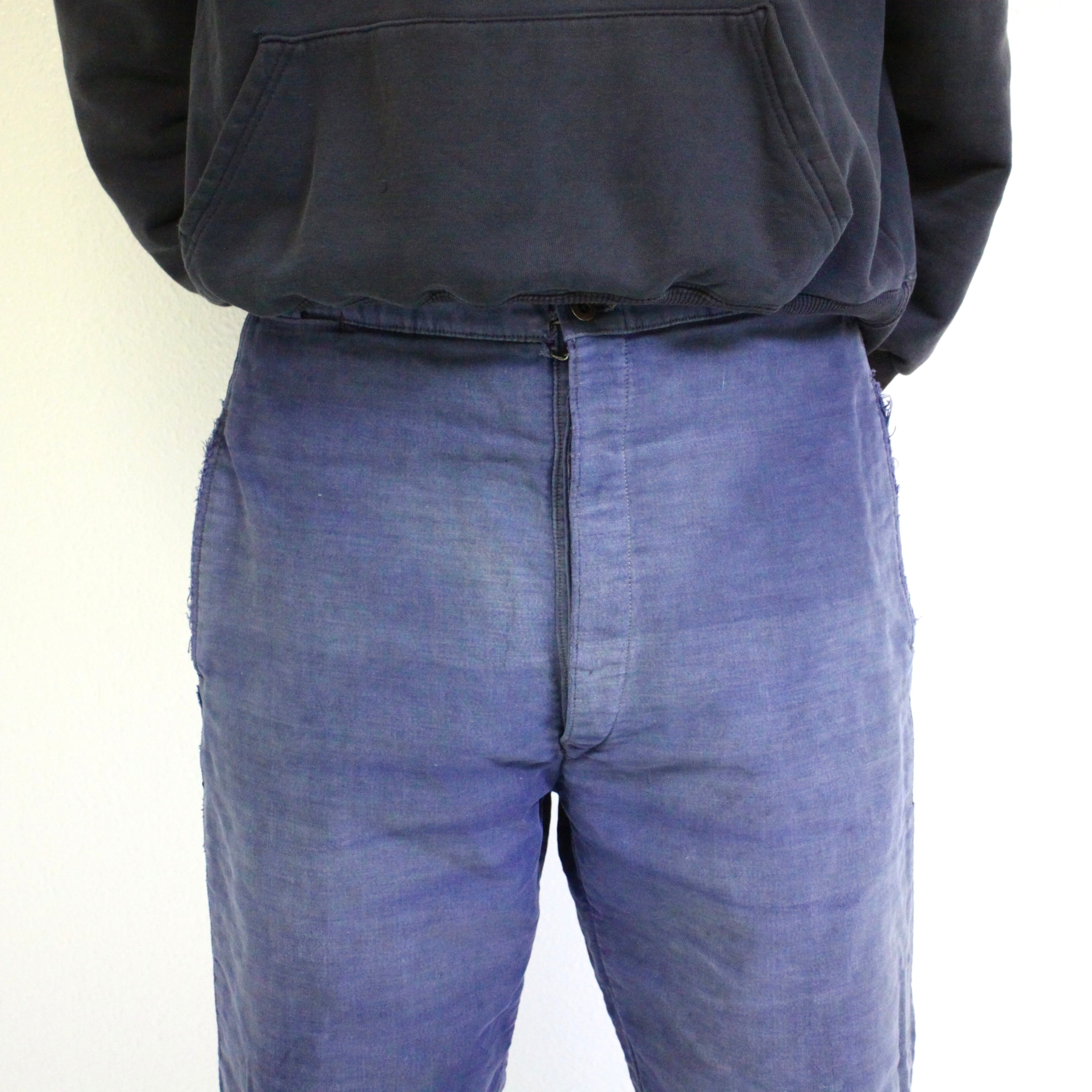 1950's French moleskin trousers インクブルー フレンチワーク