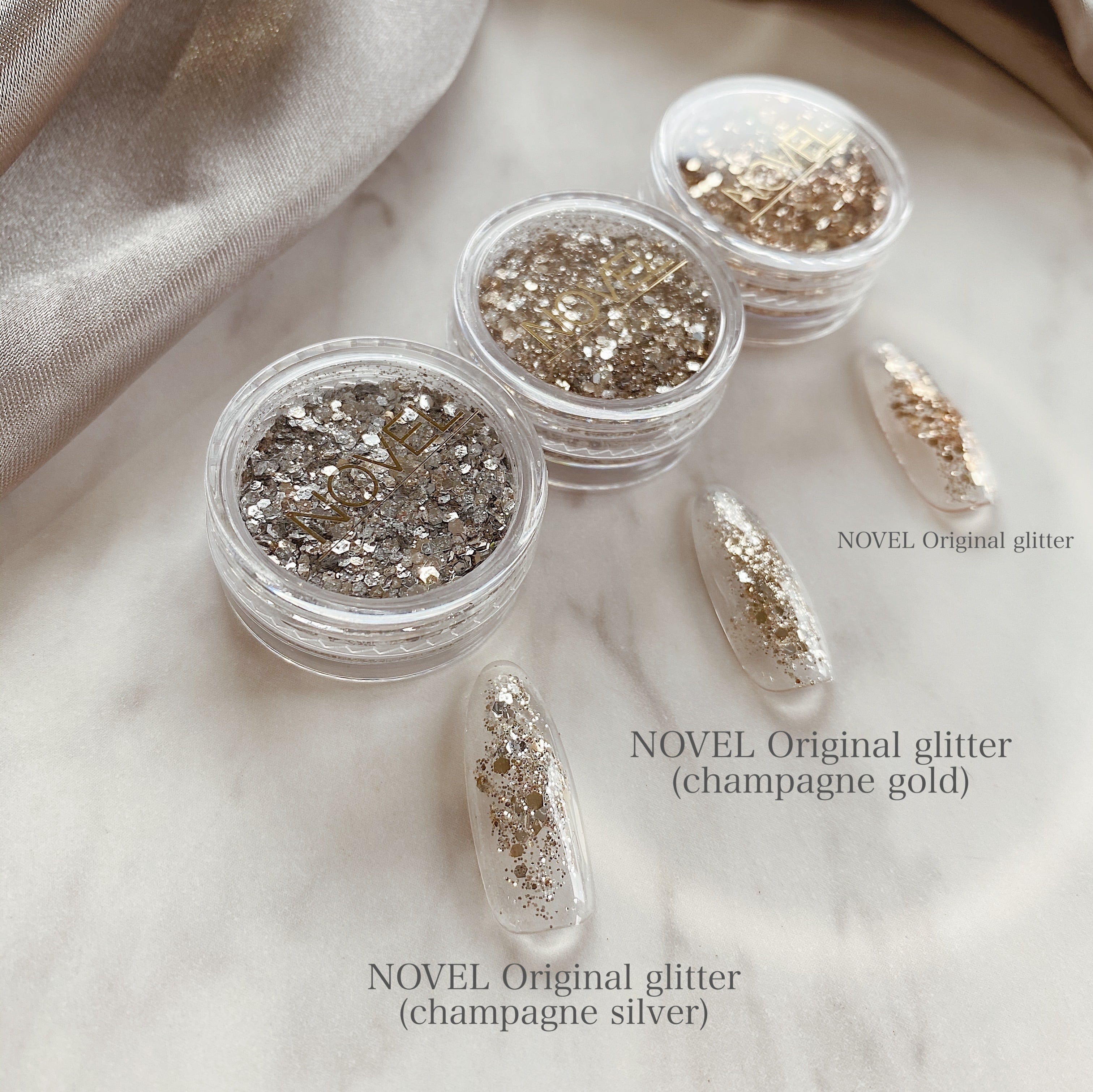 NOVEL Original glitter ( champagne gold ) | atelier NOVEL