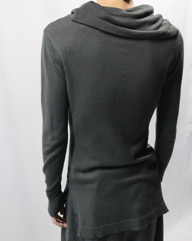 drape neck knit top