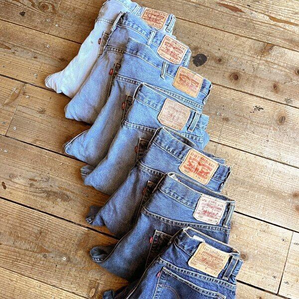 1点物◇Levisリーバイス550ワイドジーンズ中古デニムパンツ古着メンズ