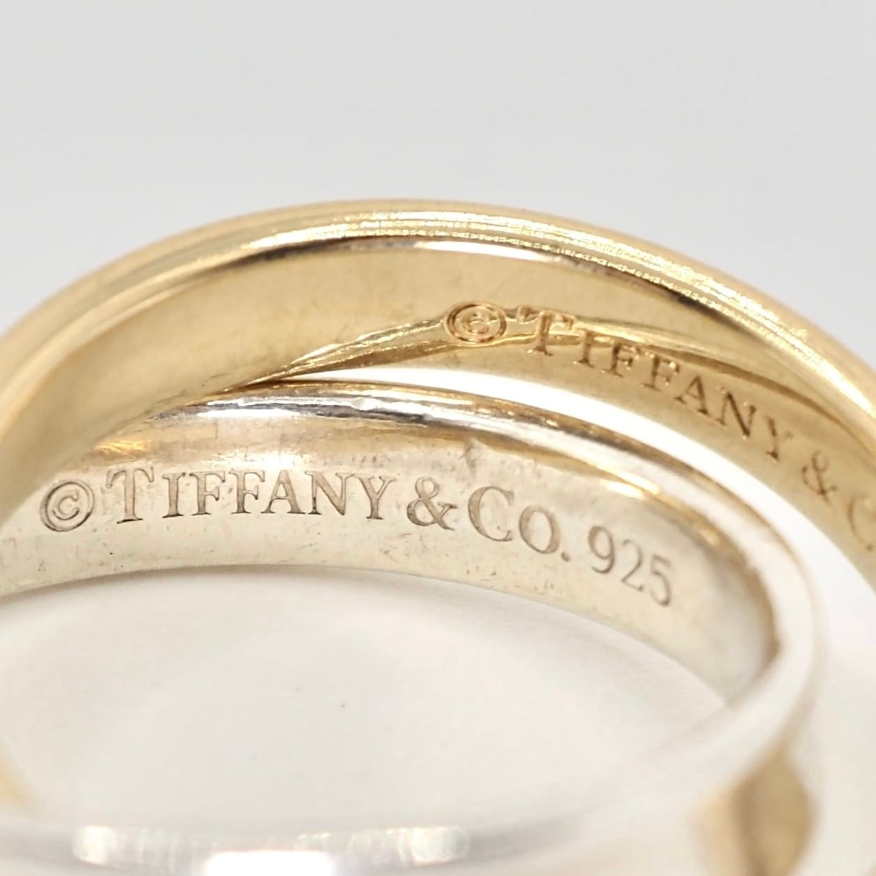 現行品】Tiffany&Co. 約9号 1837 インターロッキング サークル リング