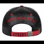 ZEBABY RED CRACKED LEATHER CAP（税込み）