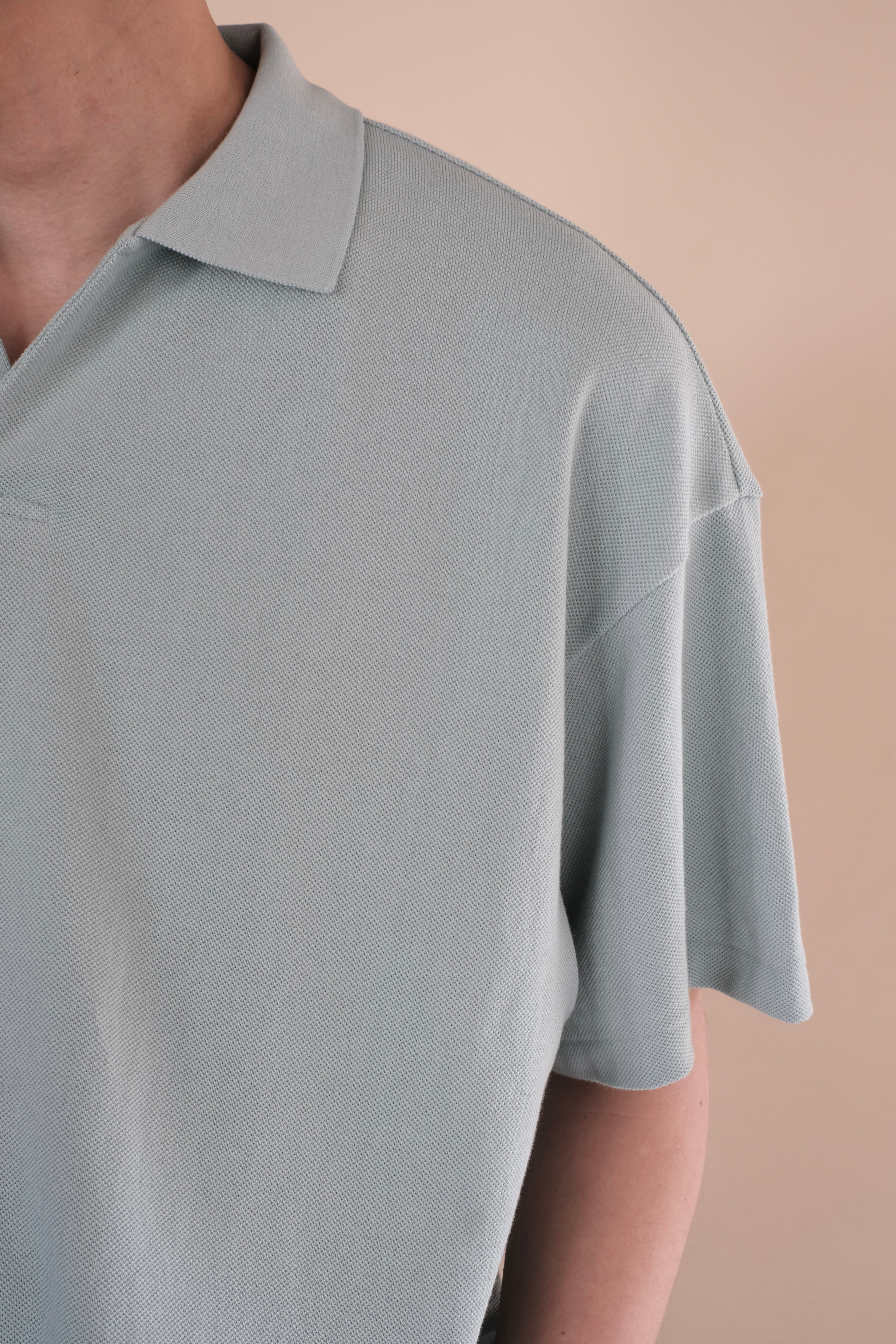 Graphpaper / Cotton Pique Jersey S/S Skipper Polo | LIVING