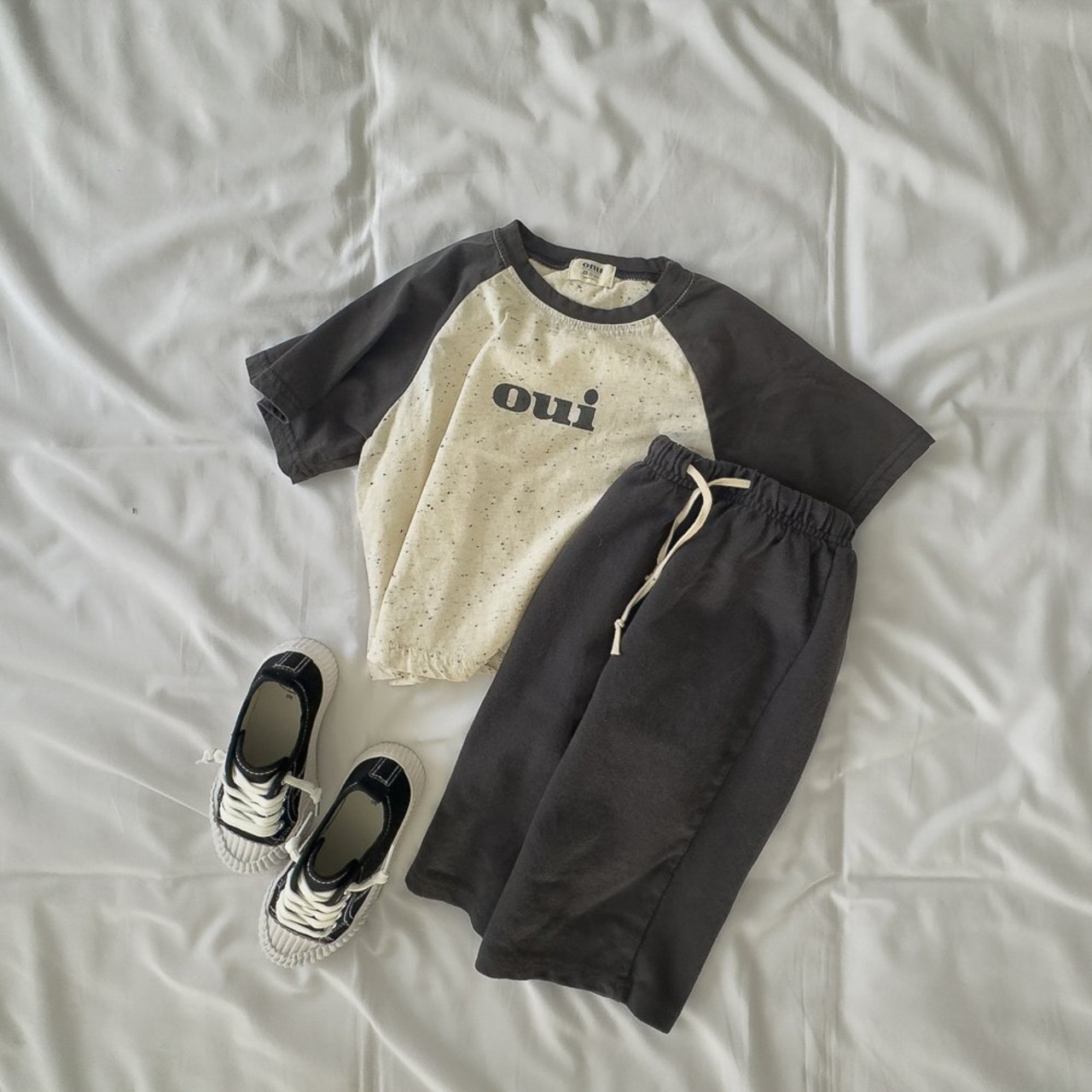 【ONU】ouiラグランTシャツ melange 70~120cm 240210on - 10